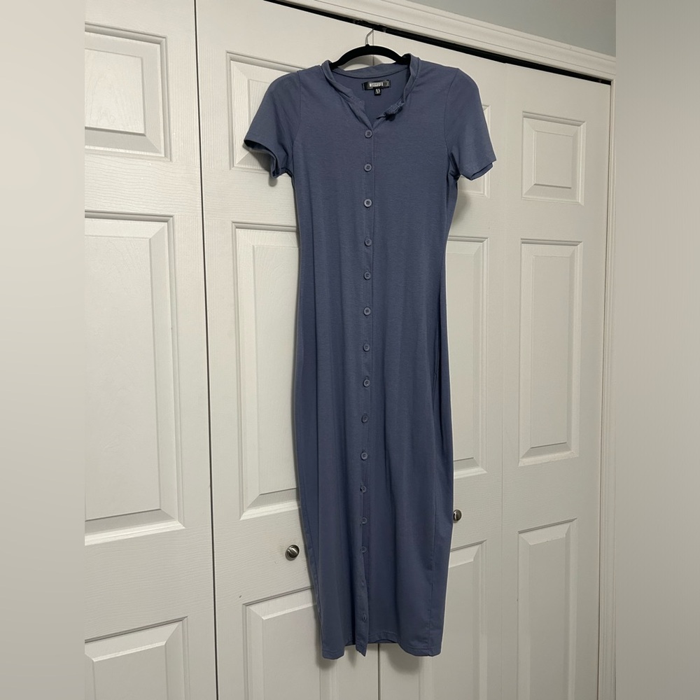 Misguided Bodycon dress size US 6 blue